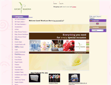 Tablet Screenshot of luckyseasons.com